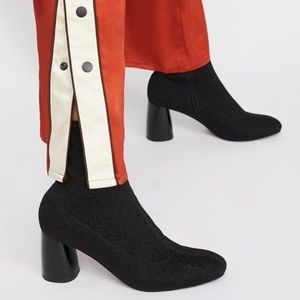 Free People Spectrum Sock Boots Black Size 8 New